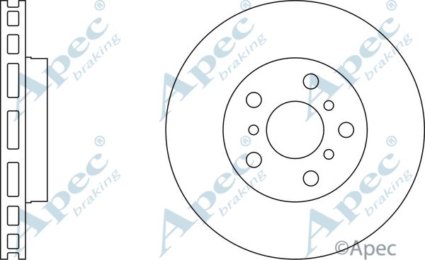 APEC BRAKING Тормозной диск DSK748